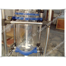 Xi'an Cheapest 1L-100L Cylindrical double glass reactor for biodiesel processing